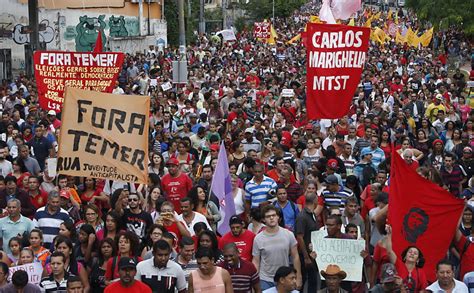 Protestos Contra Temer Tomam Conta Das Ruas Blog Do Roberto Almeida