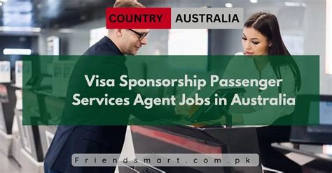 Visa Sponsorship Passenger Services Agent Jobs In Australia