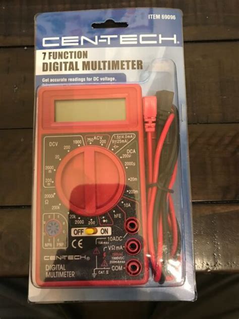 Cen Tech Function Digital Multimeter Manual