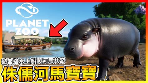 超萌!!💖可愛的侏儒河馬【動物園之星 Planet Zoo】多才多藝的動物園員工 #14 - YouTube