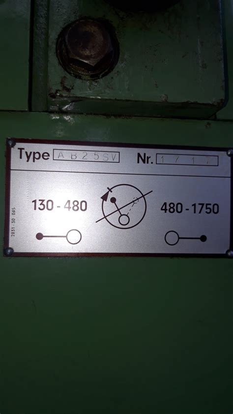 Säulenbohrmaschine Alzmetall Ab 25 Sv Stufenlos Gebraucht Kaufen P0163757