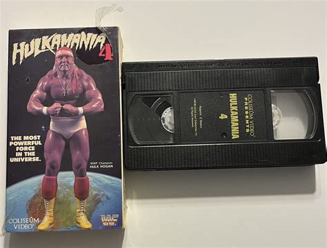 WWF Hulkamania 4 VHS Coliseum Video Original 1989 Non Rental WWE In