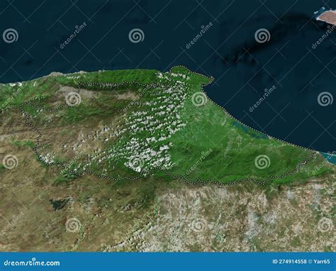 Miranda, Venezuela. High-res Satellite. No Legend Stock Illustration ...