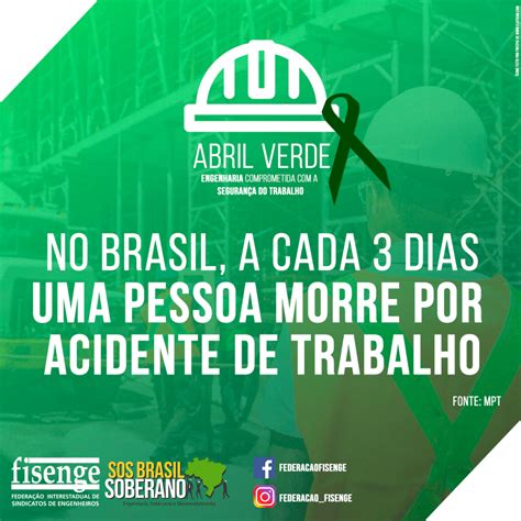 Abril verde campanha destaca a importância da segurança do trabalho