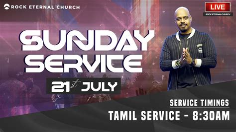 Live Rock Eternal Church Tamil Service July St