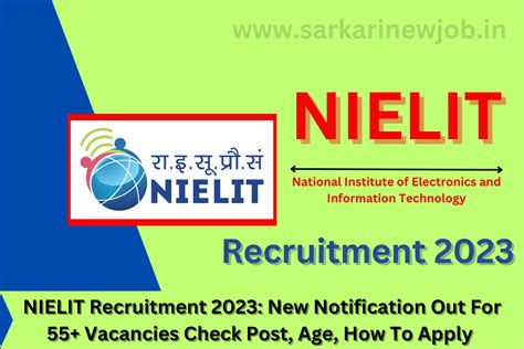 Nielit Recruitment New Notification Out For Vacancies Check