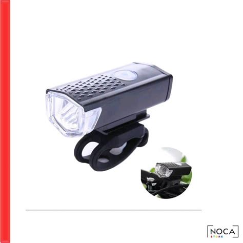 Jual NCS Lampu Depan Sepeda LED USB Bike White Light Rechargeable