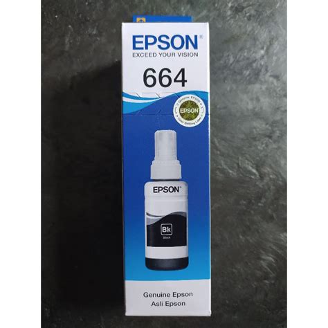 Jual Tinta Epson 664 Hitam Black Original Indonesiashopee Indonesia