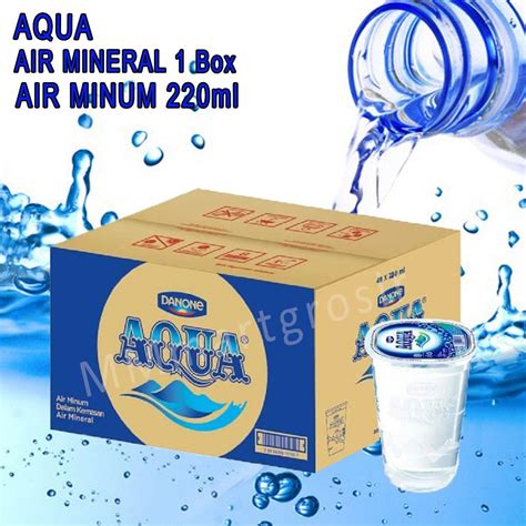 Jual Aqua Gelas Kardus Karton 220ml 48pcs Air Minum Mineral Shopee