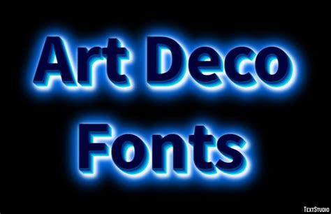 Art Deco Fonts Text Effect and Logo Design Font