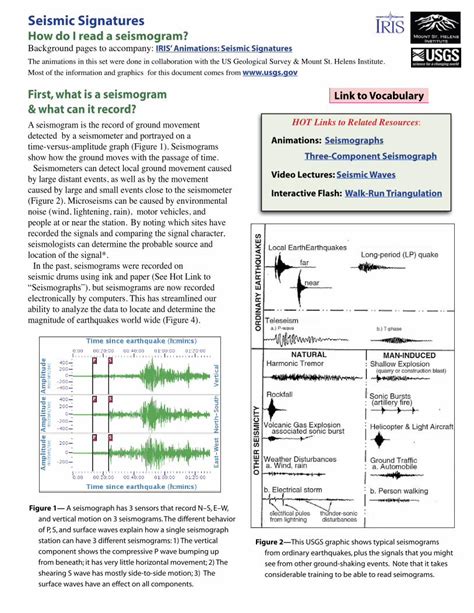 Pdf Seismic Signatures Iris Seismic Signatures How Do I Read A