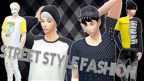 Men S Street Style Fashion Lookbook The Sims Full Cc List Youtube