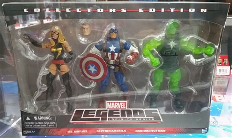 Sdcc 2014 Marvel Legends Radioactive Man And Ms Marvel Set Marvel Toy