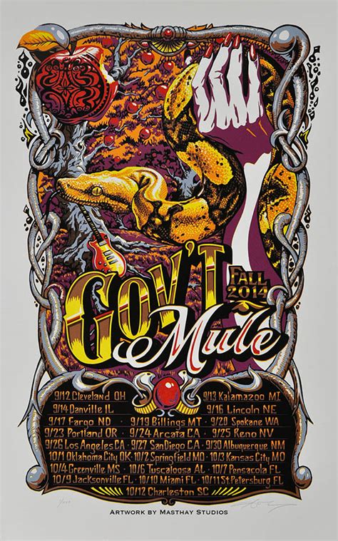 New 2014 Fall Tour Poster – Gov't Mule