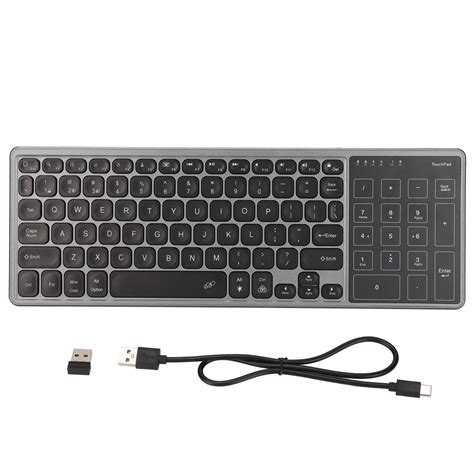 Wireless Keyboard With Touchpad, Touchpad Design Wireless Keyboard For Home Gray - Walmart.com