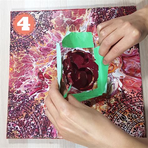 Using Stencil For Acrylic Pouring Is An Easy Effective And Beautiful