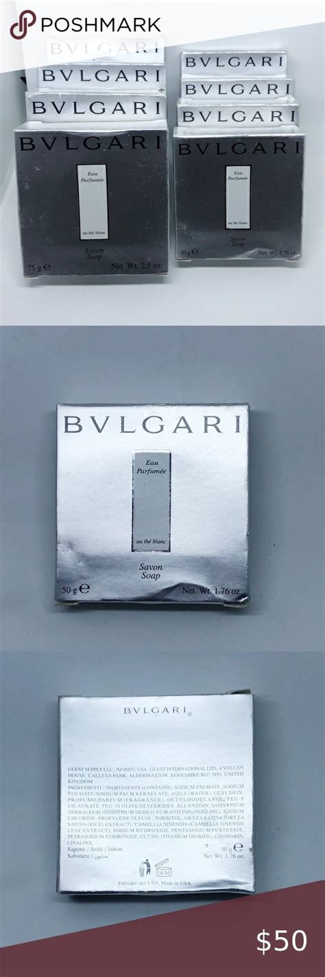 Bvlgari Au The Blanc White Tea Guest Soaps Guest Soap Soap Bvlgari