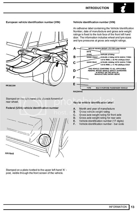 Chassis Number Discovery Forum Lr4x4 The Land Rover Forum