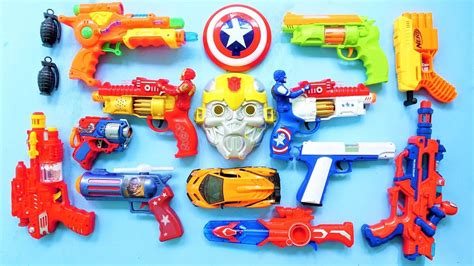 Mencari Mainan Tembak Tembakan Iron Man Gun Granat Nerf Gun Spiderman