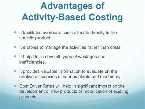 Activity Based Costing ABC Activity Based Costing ABC Is