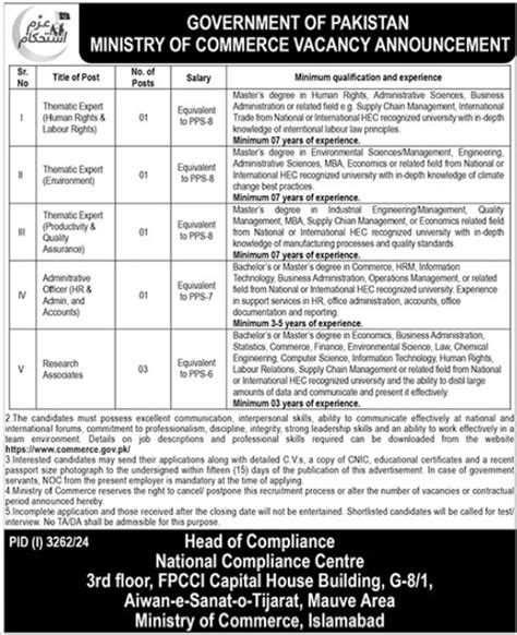 Ministry Of Commerce Jobs For Research Associate Job