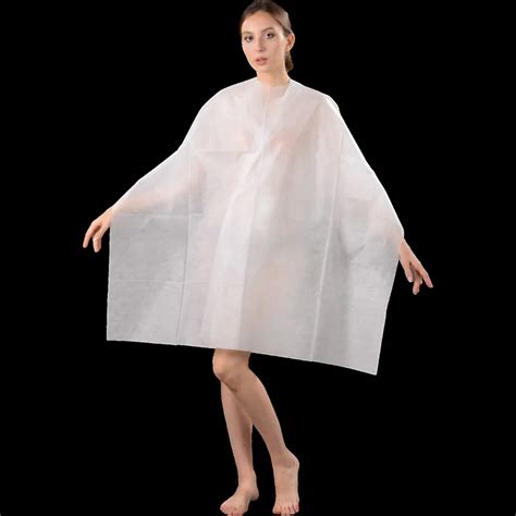 Disposable Cutting Cloak Foldable Salon Barber Cape Wrap Hairdressing