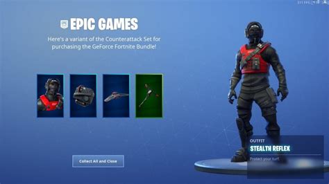 The new Fortnite 'Stealth' Reflex Skin Countattack Set Variant / Style ...