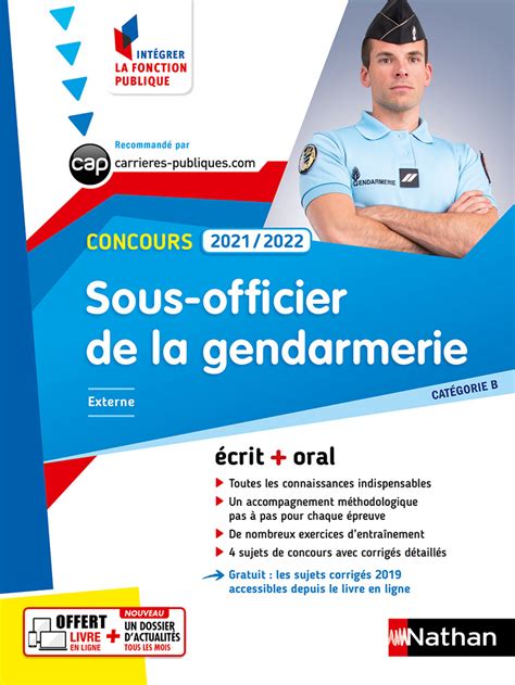 Concours Sous officier de la gendarmerie EPUB Éditions Nathan