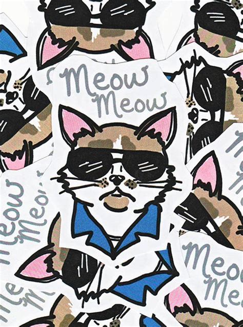 Fanart Sticker set Officer Meow Meow Fuzzyface | Etsy