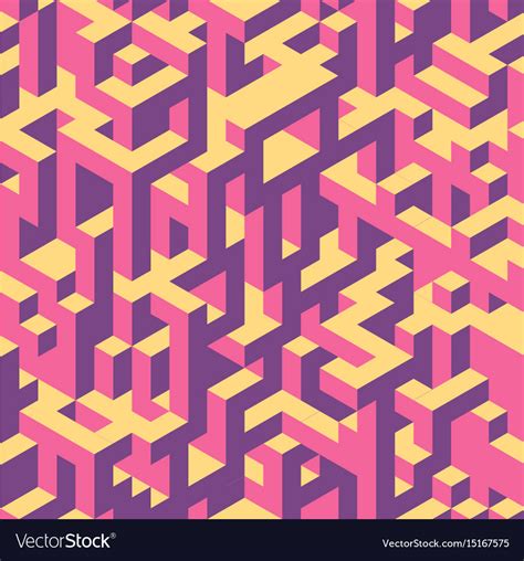 Seamless Isometric Pattern Royalty Free Vector Image