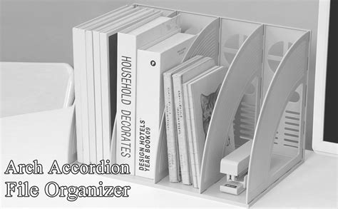 Kxf Desk File Organiser Sections Sturdy Desktop Plastic Magazine