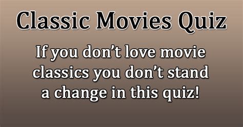 Classic Movie Titles Quiz