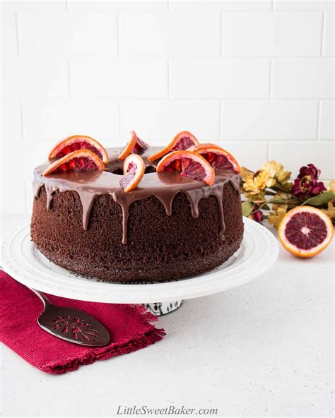 Chocolate Chiffon Cake - Little Sweet Baker