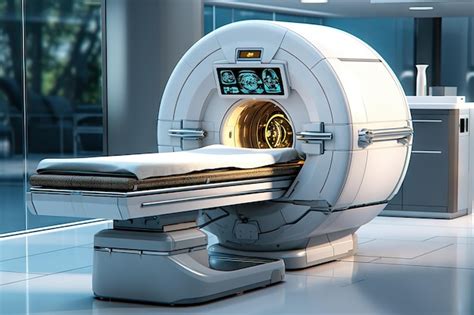 Premium Photo | An mri machine in a hospital room