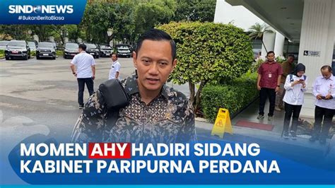 Bawa Ransel Hitam Ahy Perdana Ikut Sidang Kabinet Paripurna Di Istana