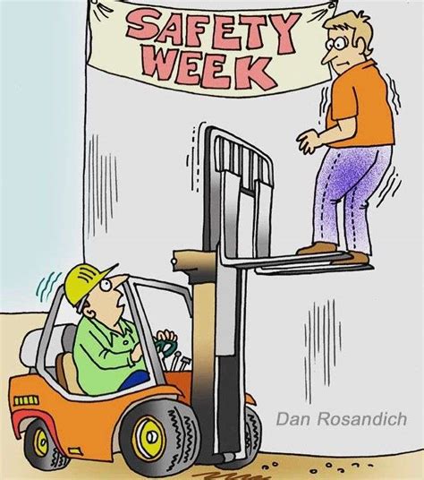 Cartoon Forklift Safety Posters