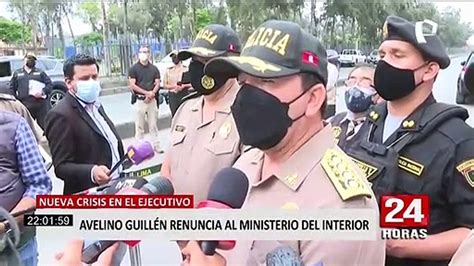 Avelino Guillén Presentó Su Renuncia Al Cargo De Ministro Del Interior Vídeo Dailymotion