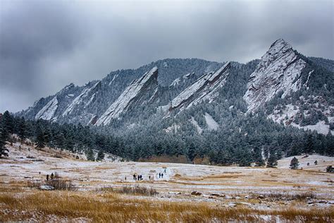 Dusted Flatirons Chautauqua Park Boulder Colorado Photograph By James