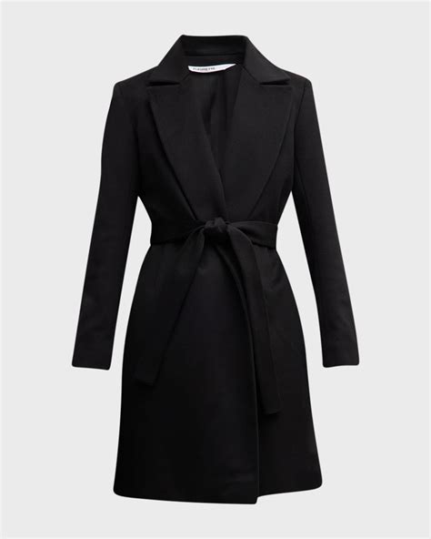 Fleurette Monroe Cashmere Belted Wrap Coat Neiman Marcus