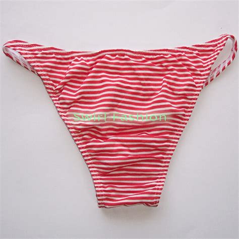 K C Mens String Bikini String Narrow Waist Poly Cotton Spandex Wider