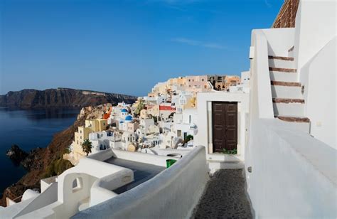 Premium Photo Traditional Greek Village Oia Of Santorini Beautiful