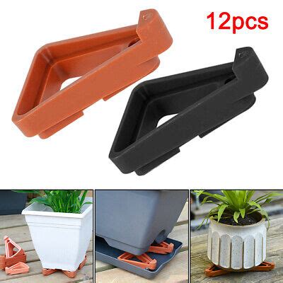 12 24PCS Invisible Low Profile Flower Pot Feet Garden Plant Pot