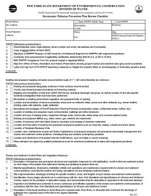 Fillable Online Spdes General Permit For Stormwater Discharges From