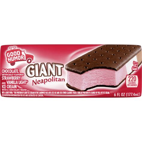 Good Humor™ Giant Neapolitan Ice Cream Sandwich 6 Fl Oz Wrapper