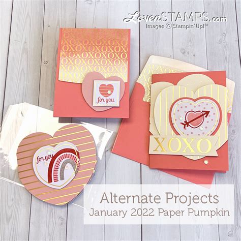 Paper Pumpkin Kisses Hugs With January 2022 Paper Pumpkin Alternate