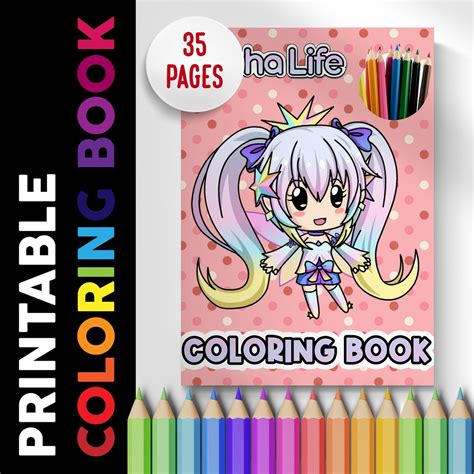 Gacha Life Coloring Book 35 Pages, Coloring Pages Printable - Etsy