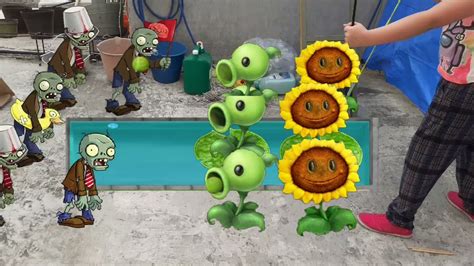 Plantas vs Zombies en la vida real la película parte 3 YouTube