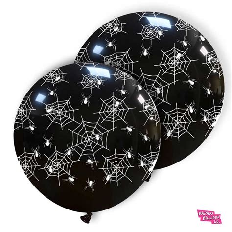 Spider Web Jumbo Halloween Black Balloons – Badass Balloon Co.