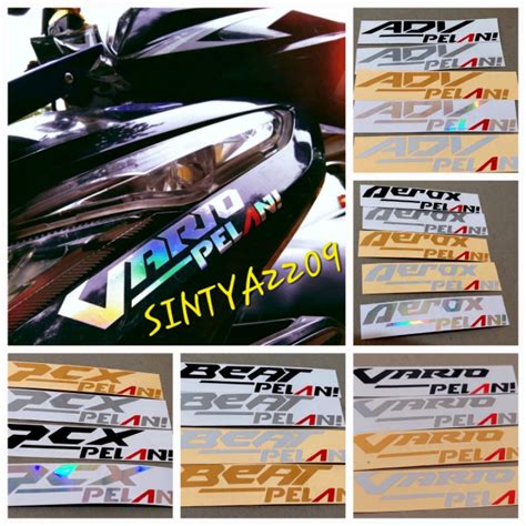 Jual Sticker Beat Pelan Aerox Pelan Pcx Pelan Vario Pelan Scoopy Pelan