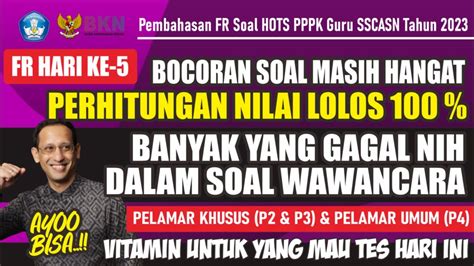 Fr Bocoran Soal Hari Ini Masih Hangat Soal Sosial Kultural